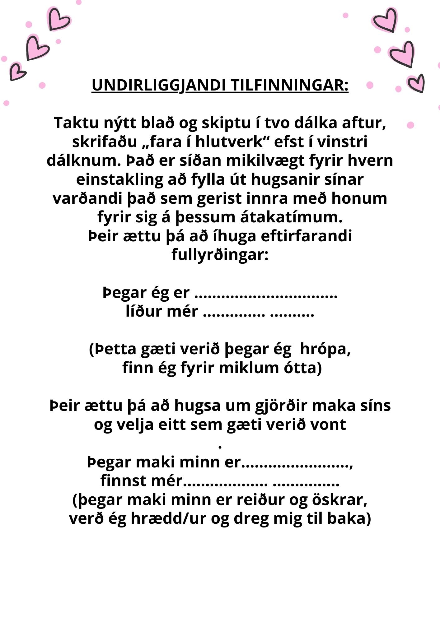 Betri sambönd (einkatími og vinnubækur)