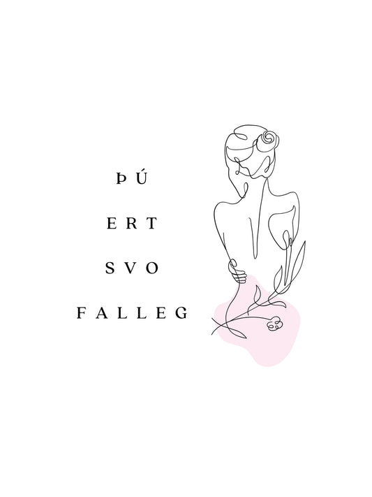 Þú ert svo falleg- Plakat
